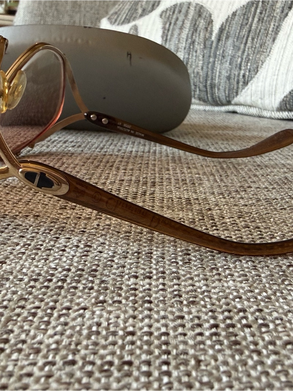 Vintage Christian Dior 2056 41 Butterfly Sunglasses Pink Gradient Lenses w/ Case - Picture 7 of 16
